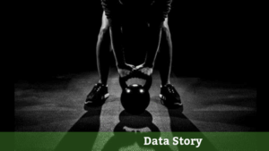 person lifting a kettlebell